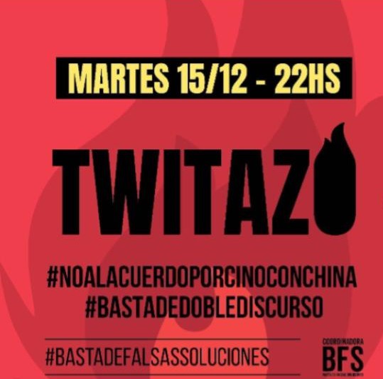 Tuitazo no al acuerdo porcino de China