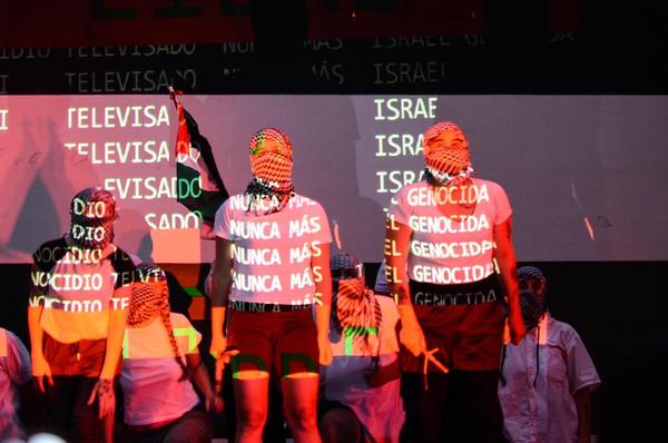 Perfo palestina genocidio televisado