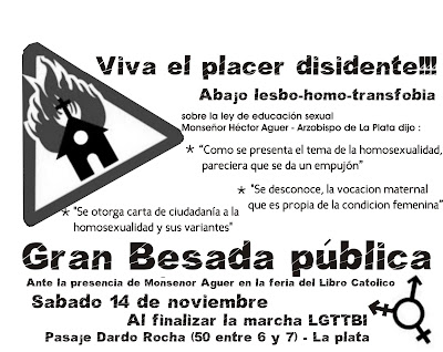 Volante "Viva el placer disidente" 14/11/2008 al finalizar la marcha del orgullo LGTTBI