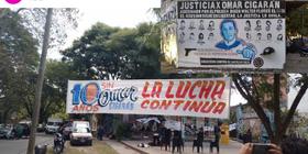 Omar Cigarán, 10 años. Pasacalles y Mural
