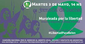 Flyer de invitación a la Muraleada por Belén