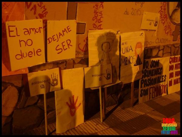 Mural Por la Violencia contra la Mujer. Paraná