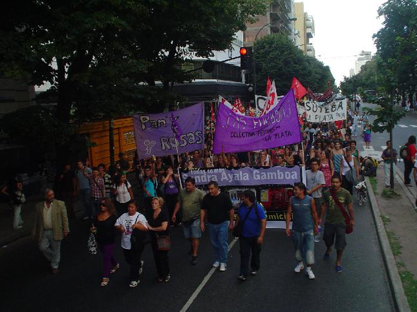 Cabecera de la manifestación por Sandra Ayala Gamboa