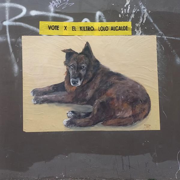 Pegatina vote x el kiltro lolo alcalde
