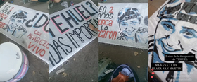 Imágenes del pasacalles y la convocatoria para ir a marchar por su aparición