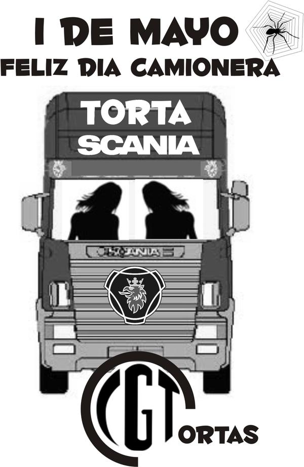 Volante CGTortas. Feliz día camionera
