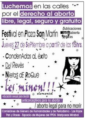 Volante de acción 28 de septiembre 2007. Festival