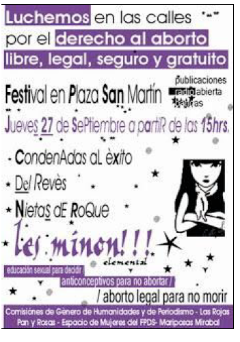 Volante de acción 28 de septiembre 2007. Festival