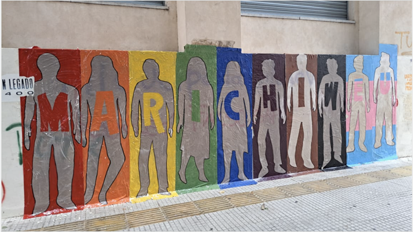 Siluetazo y apoyo al pueblo mapuche